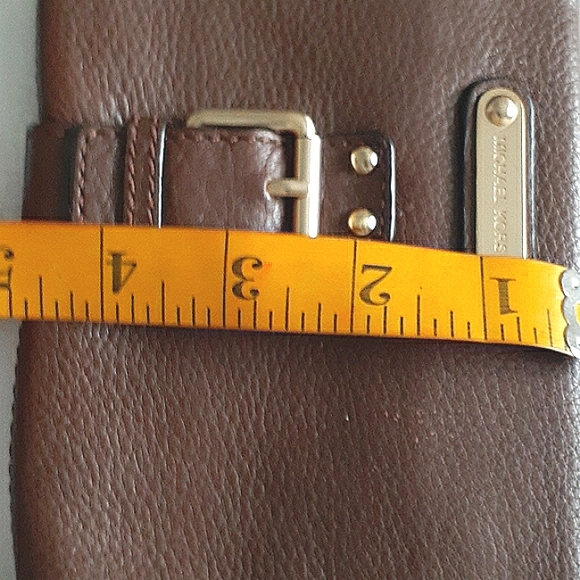 MICHAEL KORS WALLET WRISTLET CLUTCH LEATHER - Picture 10 of 11